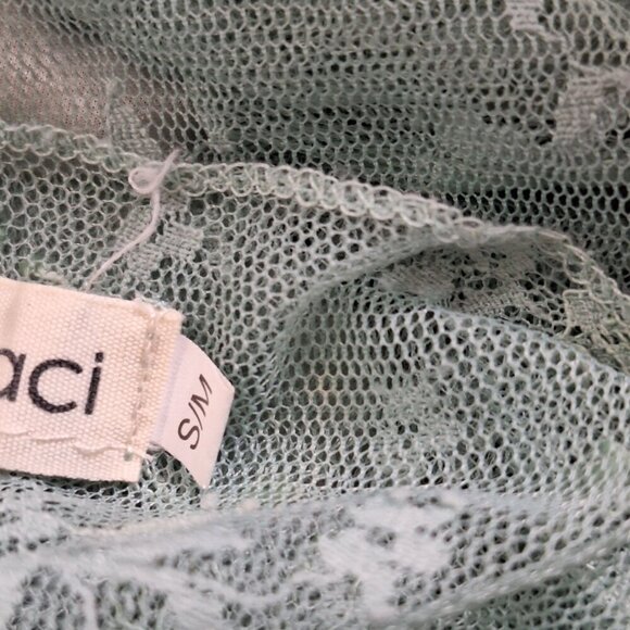 Anna-Kaci Teal lace Dress size small boho festival hippie lace - Picture 3 of 6